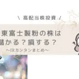 日東富士製粉　儲かる　高配当株投資　IR